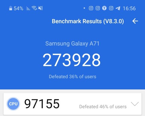 Samsung Galaxy A71: ענק אך ממוצע